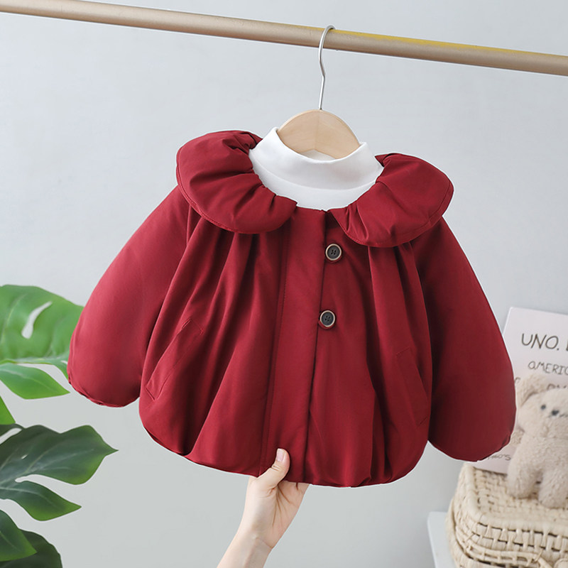 冬装女宝宝小棉衣小女孩棉袄