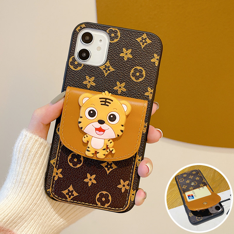 虎年零钱包vivo z6手机壳z5z5i一体插卡式z5x卡通卡包z3新年款z3x高级