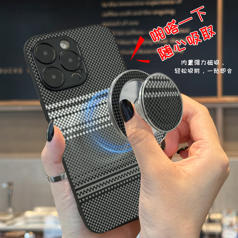 适用于荣耀400手机壳400lite磁吸支架300/90GT凯夫拉200se男士Power碳纤维x60支点x50i旋转V40保护套肤感