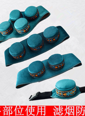 无烟艾灸随身灸铜家用便携式热敷熏蒸仪布套温灸盒罐艾柱全身通用