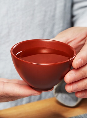 宜兴紫砂杯品茗杯大红袍主人杯茶碗小茶杯家用个人用茶盏功夫茶具
