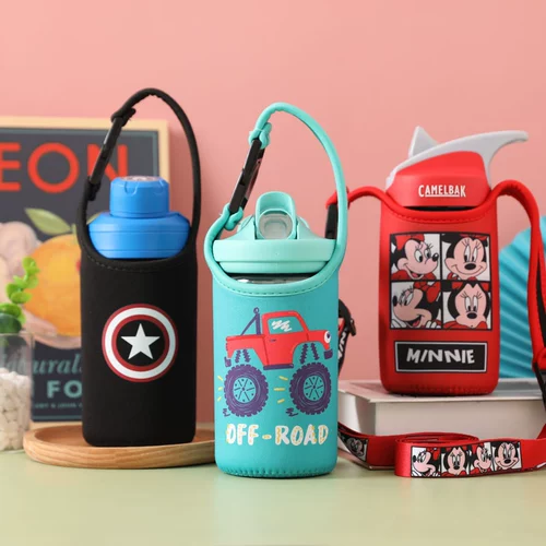 Camelbak, детский летний чайник со стаканом, портативный стакан, сумка через плечо, ремешок, США
