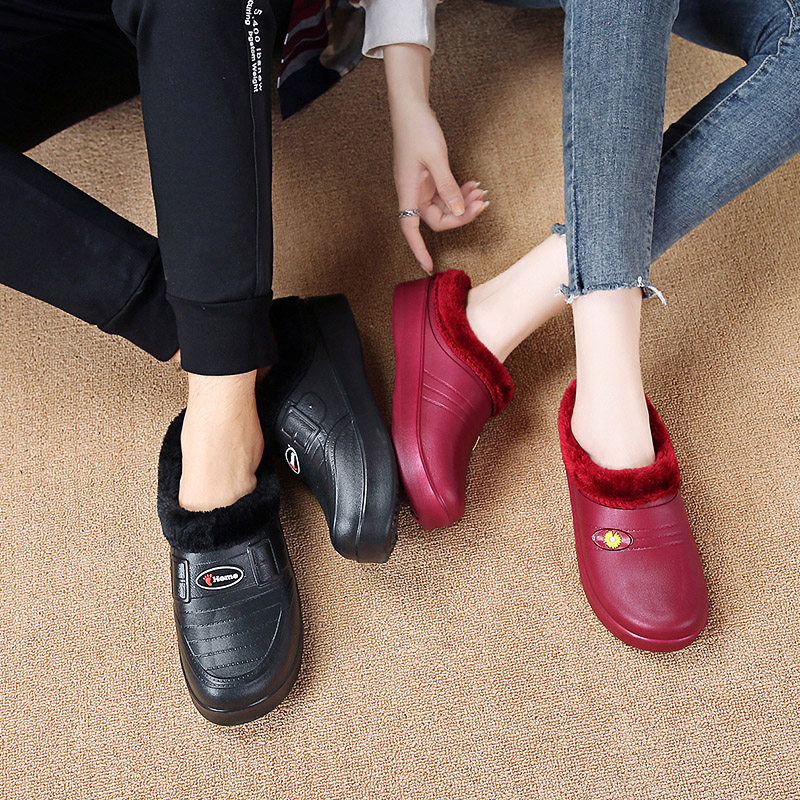 秋冬防水男士棉拖鞋家用加绒保暖防滑女士月子鞋室内半包跟棉拖,居家布艺,居家棉拖/棉鞋,淘宝优惠券,粉丝福利购,淘宝优惠卷