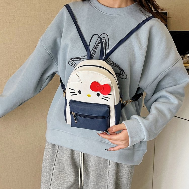 新款2025卡通可爱多功能两用双肩斜挎包包小背包日系迷你小书包女
