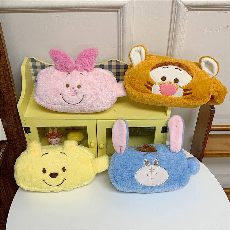 卡通毛绒儿童铅笔袋动物儿童小学生文具袋创意礼品文具盒批发