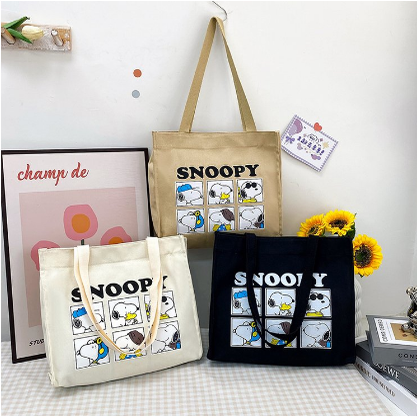 2025新款卡通史努比单肩包少女百搭休闲洋气斜挎包轻便简约手提包