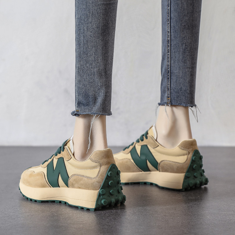 ZASAFRAN ITS SO GOOD TO WEAR THAT YOU DONT WANT TO DRAG  GREEN DADDY SHOES WOMENS THICK SOLE 5CM VERSATILE CASUAL SHOES CASUAL SPORTS