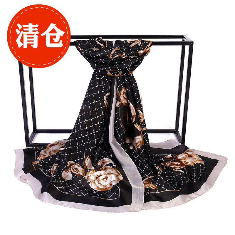春夏新款仿真丝绸缎丝巾女士百搭超大印花围巾空调披肩防晒沙滩巾,服饰配件/皮带/帽子/围巾,围巾/丝巾/披肩,淘宝优惠券,粉丝福利购,淘宝优惠卷