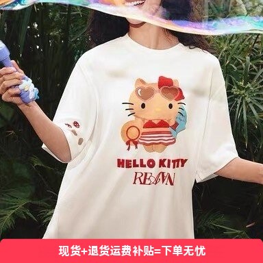商场同款 美式甜酷卡通字母印花休闲T恤RF1530