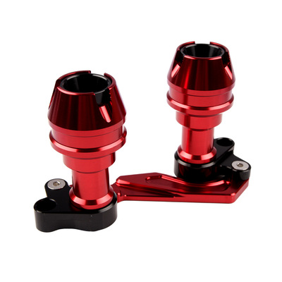 适用本田forza350 XMAX300/250改装排气管防摔棒连体防护胶UHR150