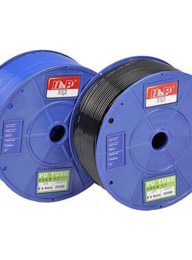 输送管同力pu气管12mm透明空压机气源管蓝色空气新耐压pu软管