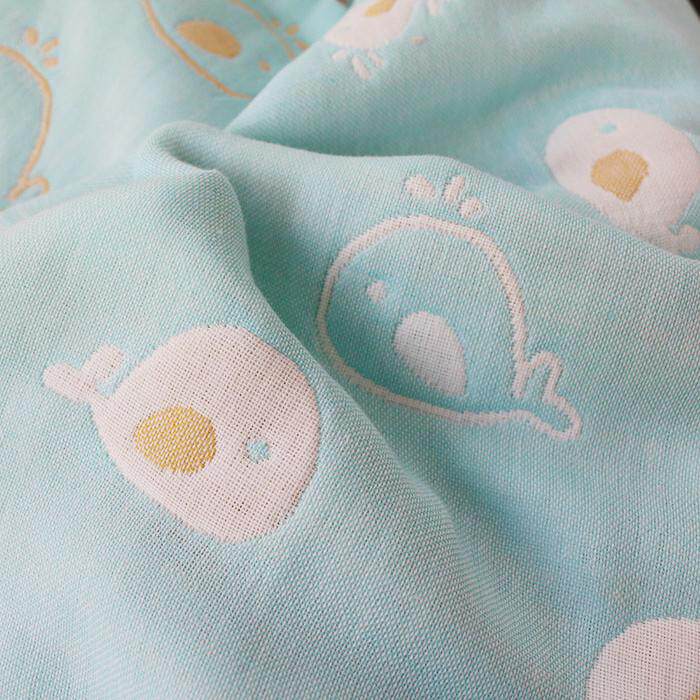 全棉六层6层纱布被蘑菇纯棉浴巾布料面料婴儿包被盖毯口水巾大宽