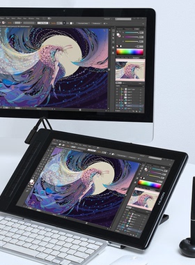 热销绘王kamvaspro16(2.5k)数位屏可连手机绘图电脑绘画屏液晶手