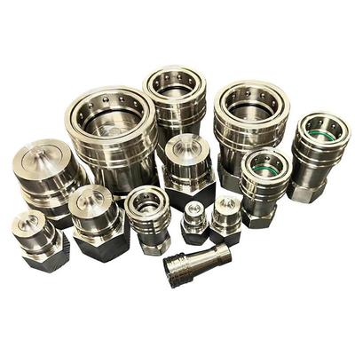 KZF304不锈钢快速接头开闭式液压接头拔插式双自封接头