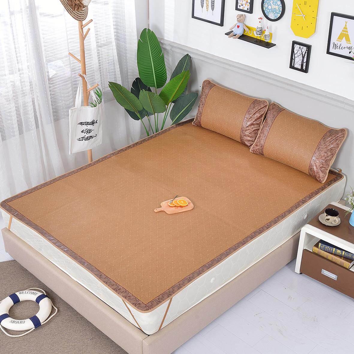 草席双面席藤席可折叠1.5米1.8米双人床0.9m上下铺夏季凉席