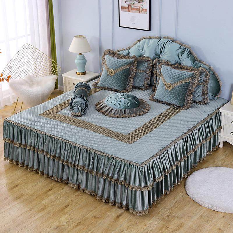 btv4床上用品欧式防尘四季床罩床盖床裙床单枕头新款保护三件套,床上用品,床品套件/四件套/多件套,淘宝优惠券,粉丝福利购,淘宝优惠卷