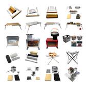 烧烤炉批发套装 家用桌面式 日用 烹饪欧美不锈钢一键式 便携日式