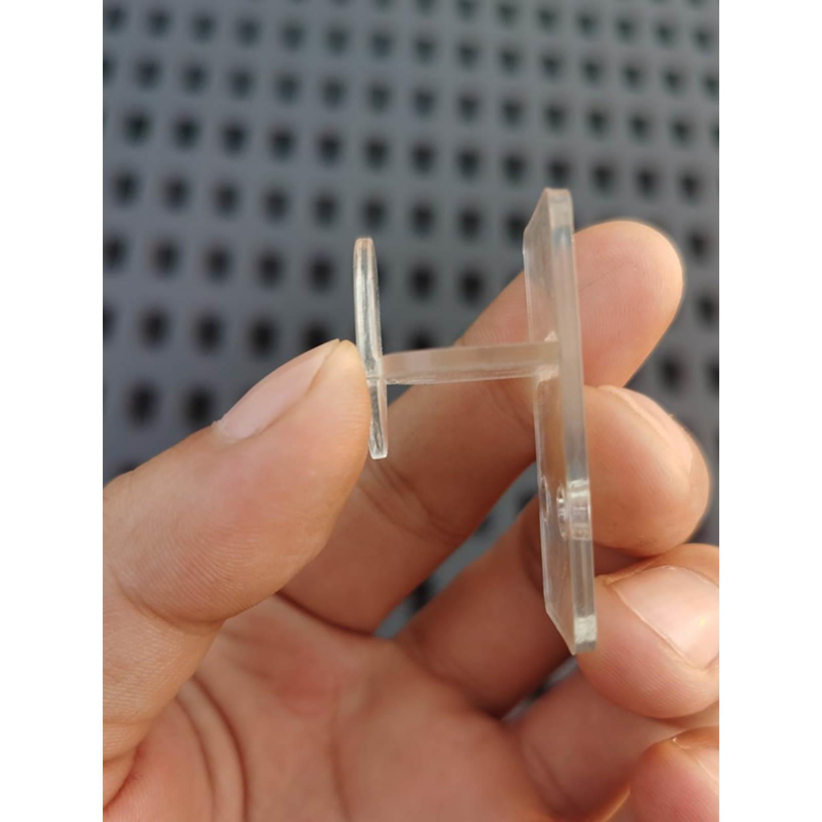 #瓷砖展示架挂钩冲孔条挂钩冲孔管冲孔板中钩透明水晶墙砖挂钩