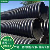 现货销售hdpe钢带钢带增强聚乙烯螺旋管波纹管大口径排水排污管道