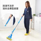 莎爱洁不锈钢吸水海绵拖把对折式 挤水家用胶棉头浴室地拖布免手洗