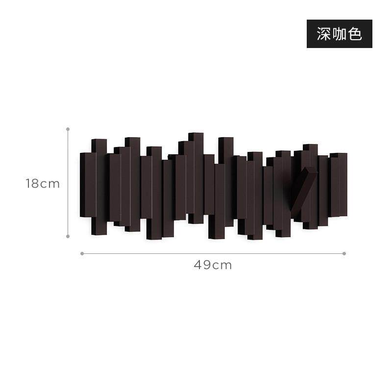 创意琴键挂钩墙上挂衣架玄关进门墙壁装饰架门后壁挂地平线衣帽钩
