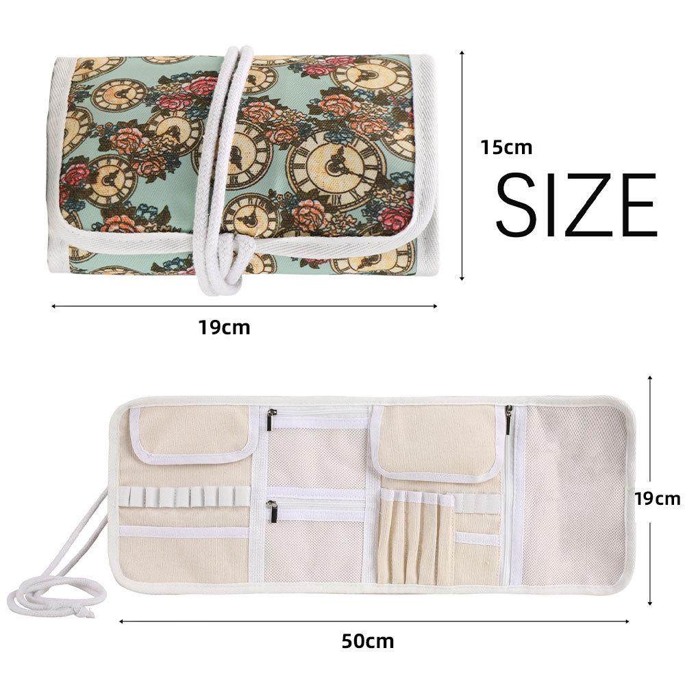 帆布手卷笔帘笔袋手工编织工具金属钩针配件收纳整理袋,收纳整理,包包收纳袋,淘宝优惠券,粉丝福利购,淘宝优惠卷