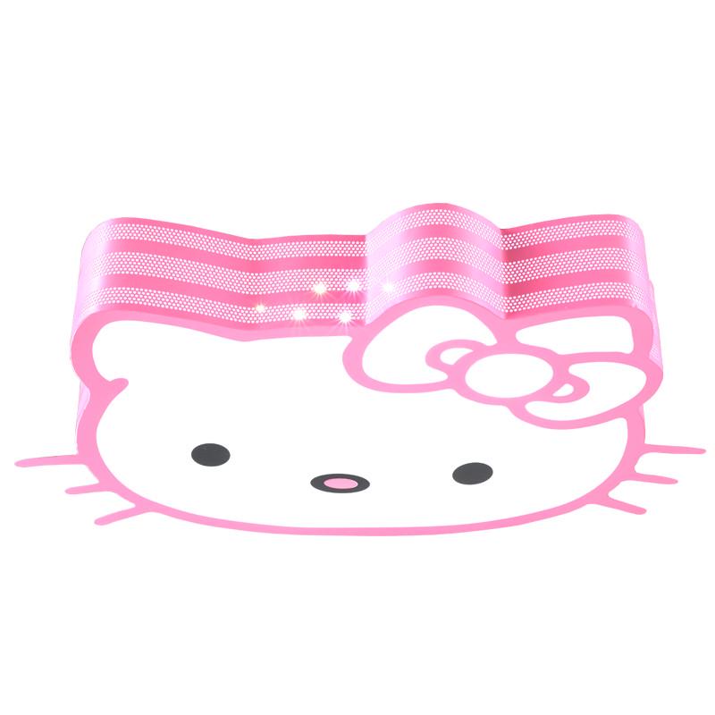led卡通吸顶灯儿童kitty猫女孩卧室灯女童白公主粉色房间灯具灯饰