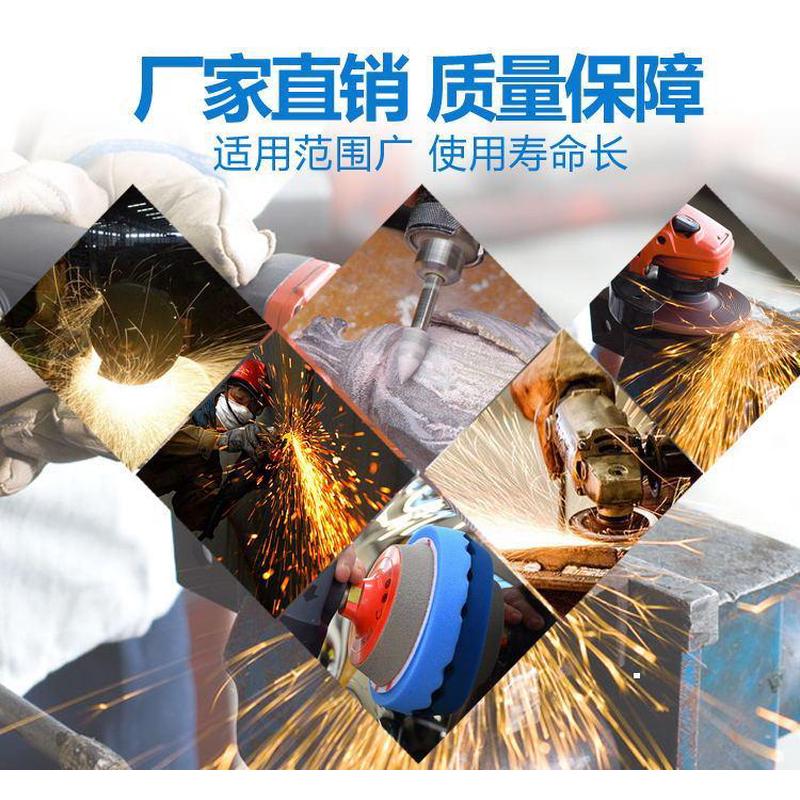 百叶轮打磨头活柄砂纸轮根雕木雕精抛光千叶轮电磨抛光工具