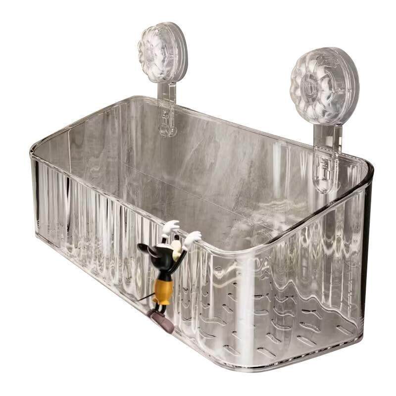 浴室收纳改造完成！吸盘置物架卫生间厕所洗手洗漱台免打孔收纳盒,家庭/个人清洁工具,脸盆架,淘宝优惠券,粉丝福利购,淘宝优惠卷