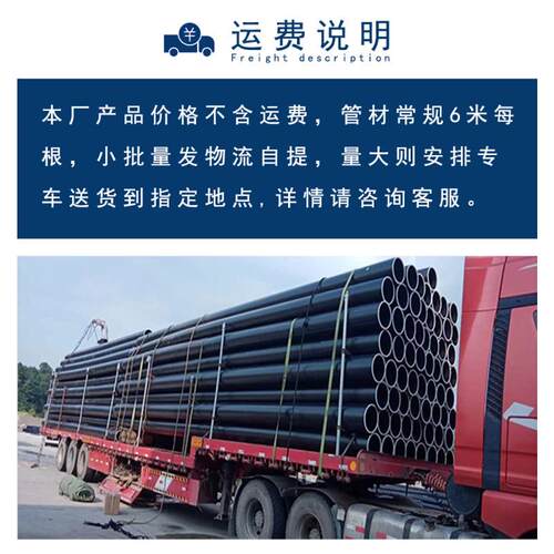 pe管225穿线给水管热熔对接管塑料管280直埋管pn8排水灌溉聚乙烯