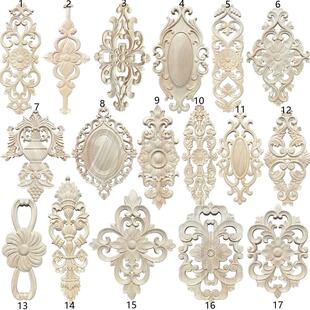 东阳木雕欧式实木家具贴花精雕花片柜门花木制花透雕装饰掌柜推荐