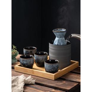 日本清酒酒具陶瓷白酒分酒器烧酒杯古风酒盅温酒器日式清酒杯马小