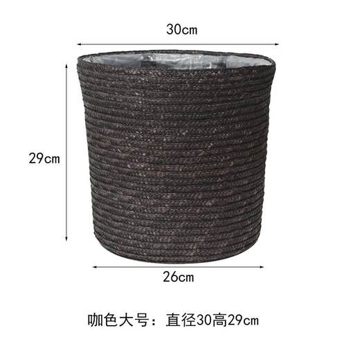 82n草编收纳篮收纳桶字画书法篮竹编画轴篮藤编画卷篮插花收纳筐