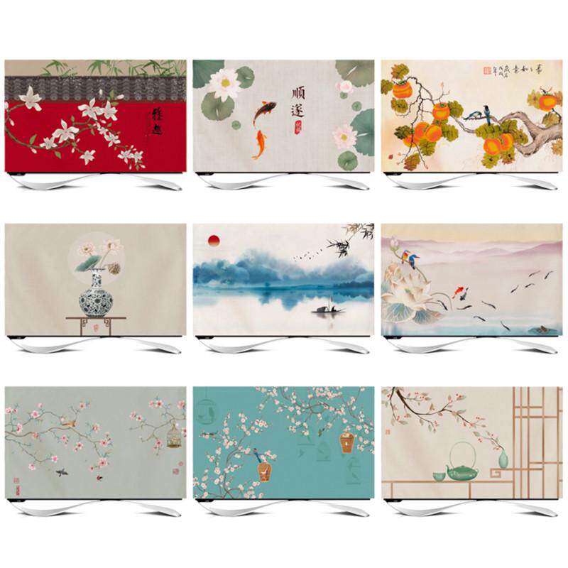 中式防尘罩新款55英寸50寸液晶电视机套保护罩包边电脑显示器挂式