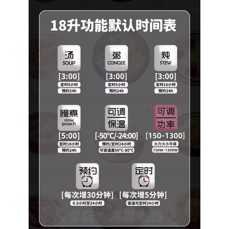 新日期▇电炖锅商用特大容量全自动隔水炖盅304不锈钢煲汤煮粥锅b