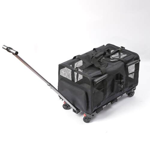 可拆卸一件起批两厢隔离宠物拉杆箱大容量两只透气猫包宠物外出包