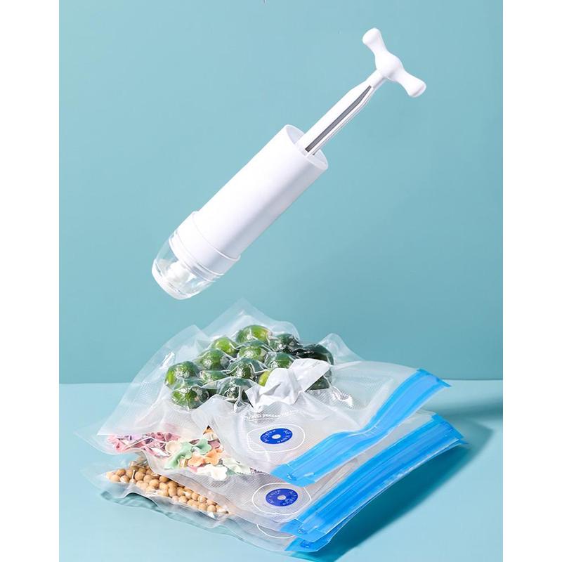 保鲜袋抽气泵手动真空泵食品保鲜袋专用抽真空密封袋用抽拉泵4179