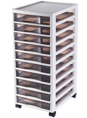 厂家收纳柜手账桌下美甲柜分类箱b4纸整理架桌子面档案盒