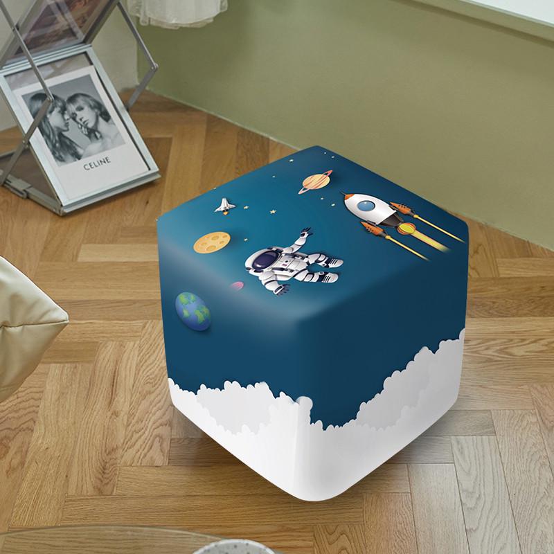 包方圆形凳子罩套防尘罩全试换鞋椅子沙发皮墩弹力保护罩卡通通