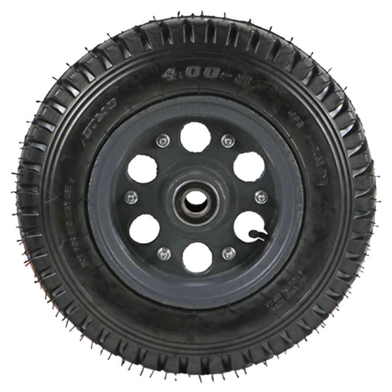 16寸充气轮4.00-8滚轮橡胶轮手推车轮子超重型打气轮胎家用静音轮