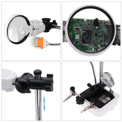 楚达16129-dc台灯维修放大镜线路双镜90mm看线路板手机细微子母