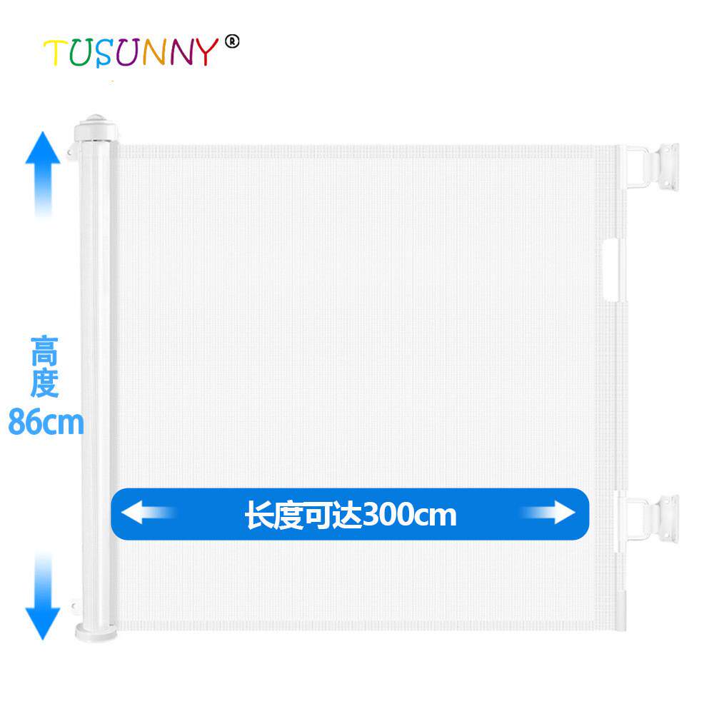 工厂儿童安全门栏宠物围栏可伸缩安全围栏楼梯门栏伸缩防护栏