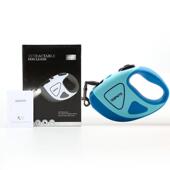 跨境定制宠物狗狗牵引绳自动收缩大型犬便携5米带灯LED伸缩狗绳