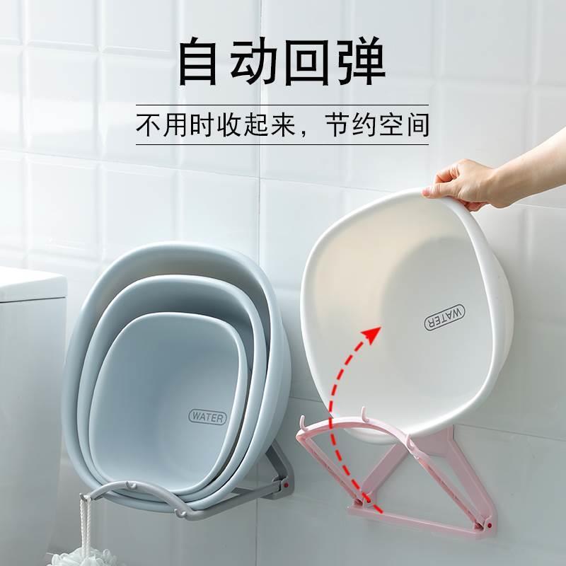 脸盘架免打孔脸盆架壁挂卫生间收纳架浴室厕所洗脸盆架厨房置物架