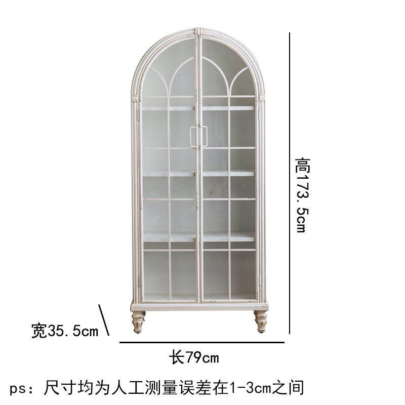 法式轻奢做沙发边柜门厅鞋柜客厅白色旧双门茶水柜饭店装饰餐边柜