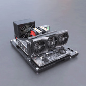 托盘架 全透开放式 简约 支持MATX ATX主板 电脑机箱 散热好