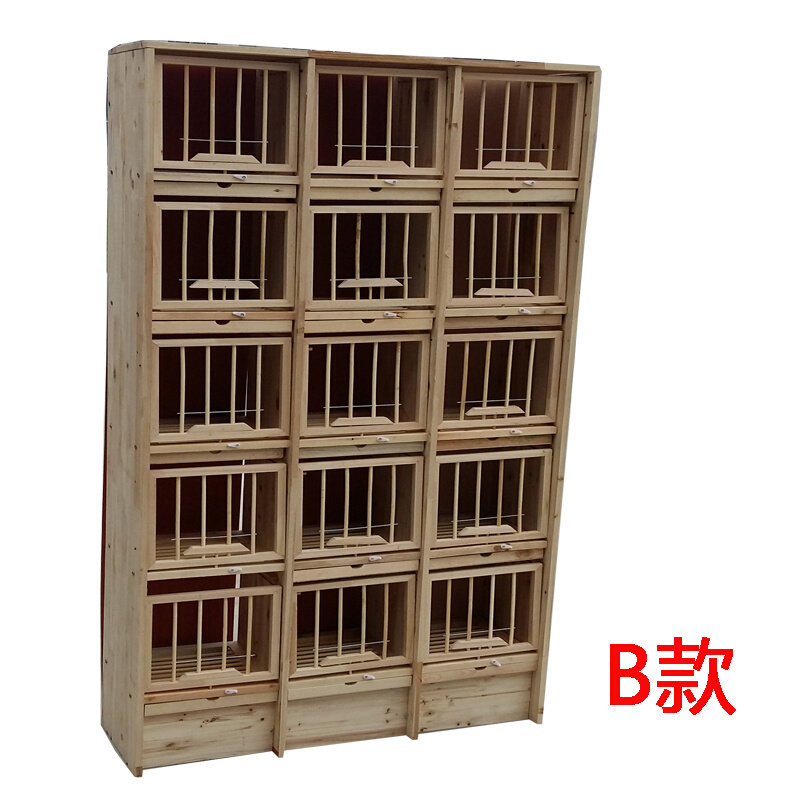 信鸽组合巢箱赛鸽子笼子木质鸽具大号养殖配对笼实木种鸽放飞笼训