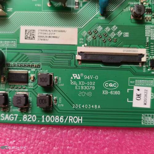 海信58A52E(BOM6)276583/3176806主板RSAG7.820.10086 实物图发货