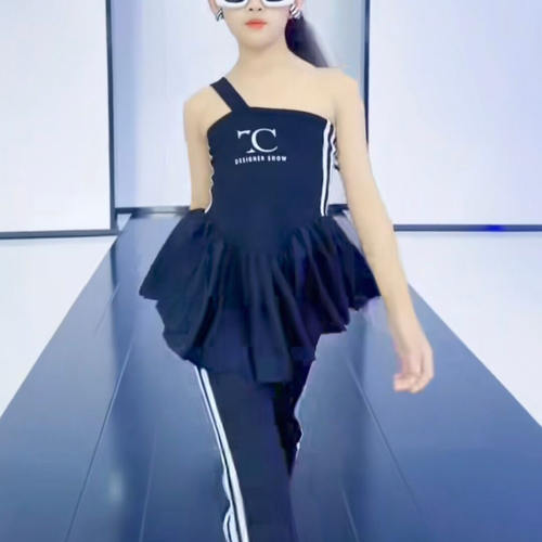 儿童模特形体训练服女童