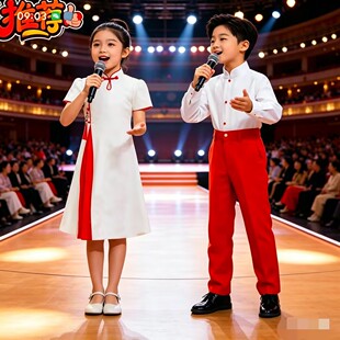 六一儿童节礼服演出表演服装小学生大合唱男童女童诗歌朗诵中国风